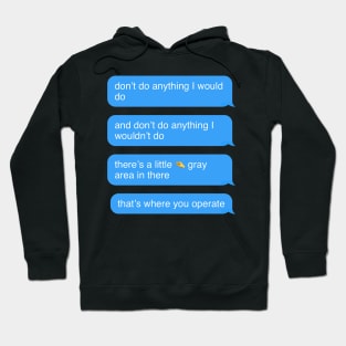 Gray area quote Hoodie